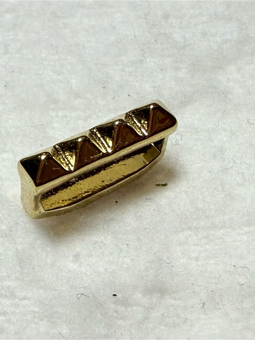 KEEP Collective Gold Pyramid Accent Bracelet Slide